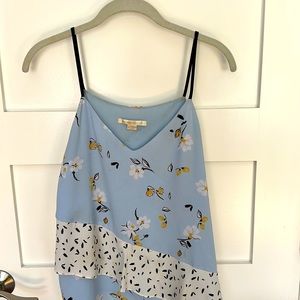 Tank with ruffle detail